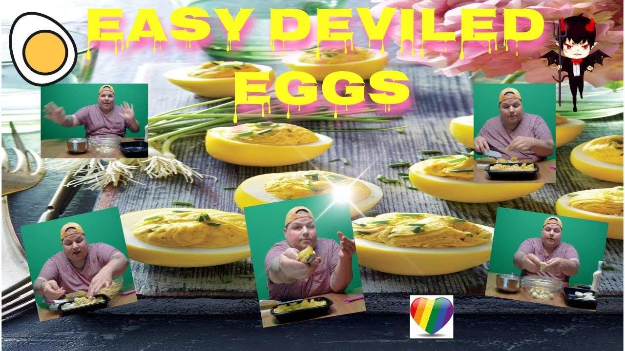 EASY DEVILED EGGS 쉬운 악마 계란 RECIPE 제조 법