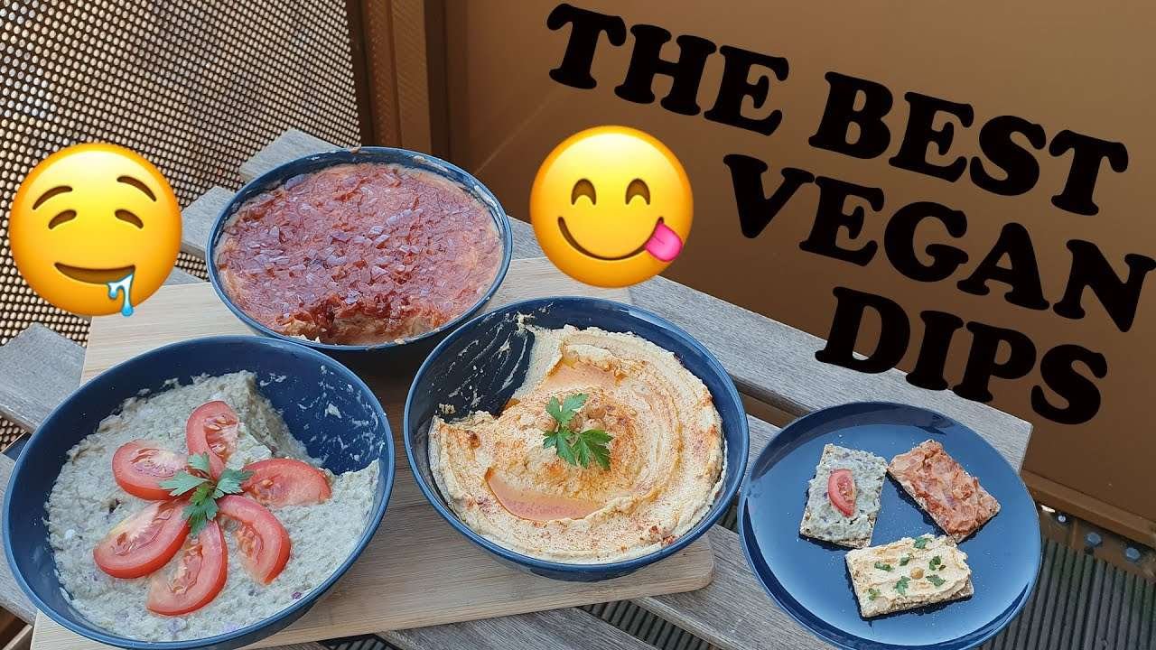 Top 3 vegan dips | Aubergine dip | Hummus | Butter beans dip | Healthy, easy and delicious recipes