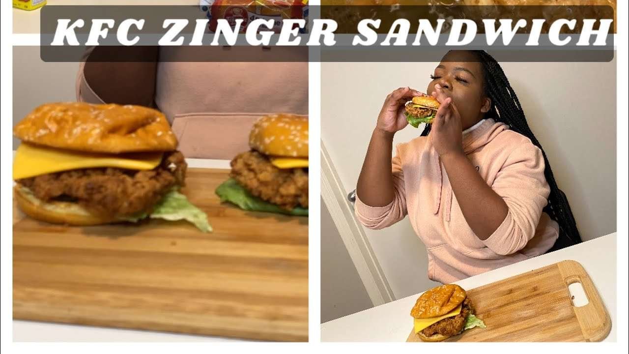 KFC Zinger Sandwich(Homemade)| Cook with me