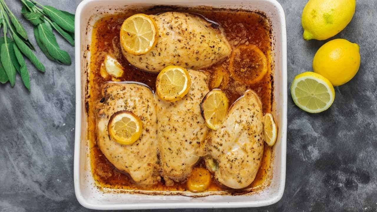 Baked Lemon Chicken (quick and easy 30 minutes chicken dinner recipe)