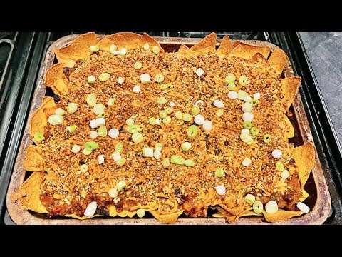 Recipe for a Chilli Beef and Sweet Potato Nachos Sharing Platter