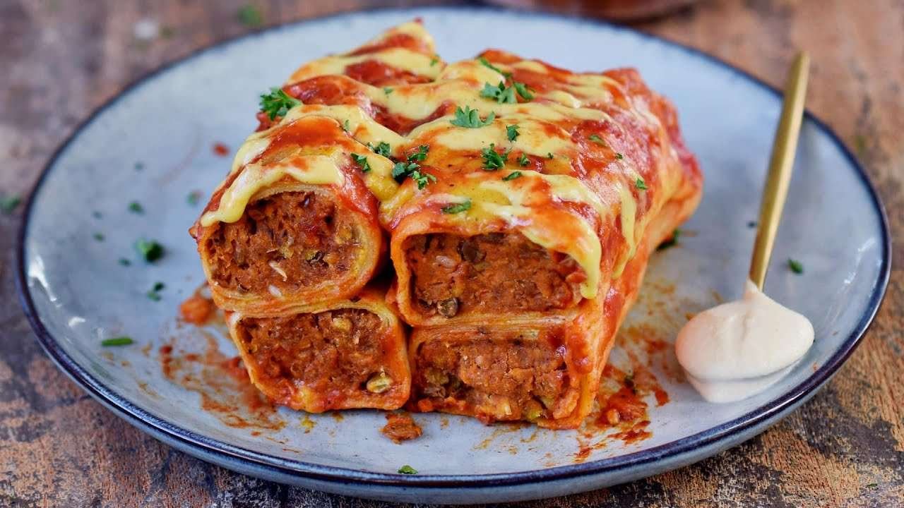 The Best Vegan Enchiladas With Lentils (Gluten-Free Recipe)