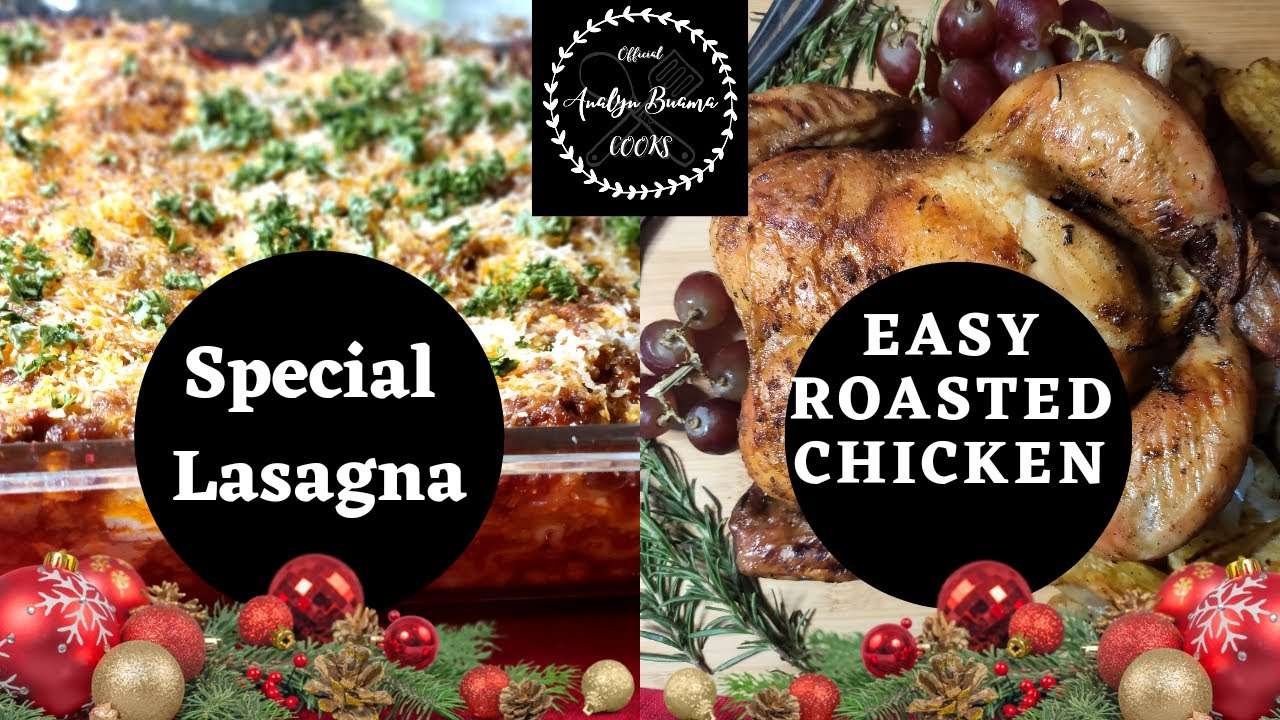 #analynbuama #filipinochristmas | Roasted Chicken & Special Lasagna | Easy to make Noche Buena