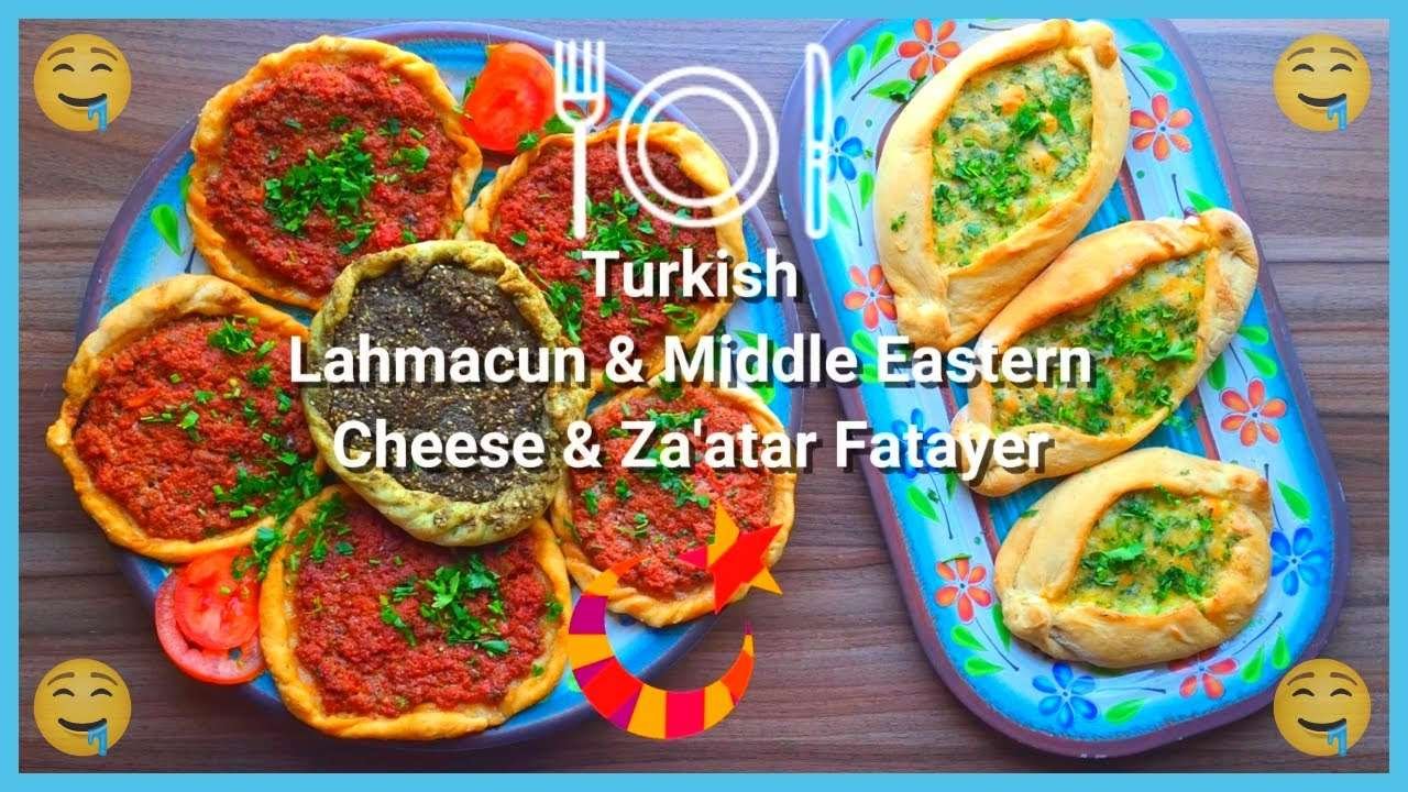 Turkish Lahmacun & Middle Eastern Cheese & Za'atar Fatayer | Simple & Quick
