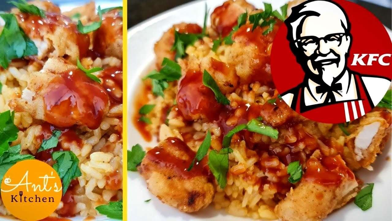 KFC RICE BOWL RECIPE – !كيفية عمل ريزو كنتاكي بالدجاج في البيت  | Ant's Kitchen