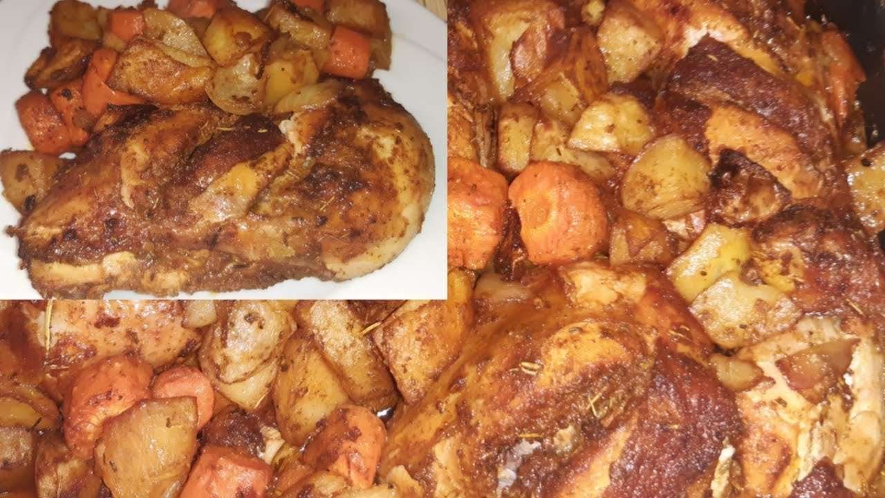 BAKED ROASTED CHICKEN AND POTATOES| DELICIOUS BAKED CHICKEN AND POTATOES # #CHRISTMASRECIPES