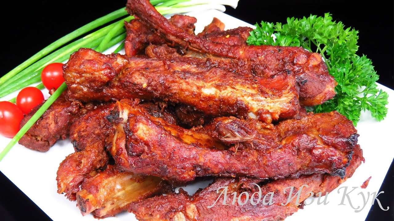 Лучше шашлыка! СВИНЫЕ РЕБРА в духовке в супер маринаде на праздник Люда Изи Кук мясо pork ribs oven