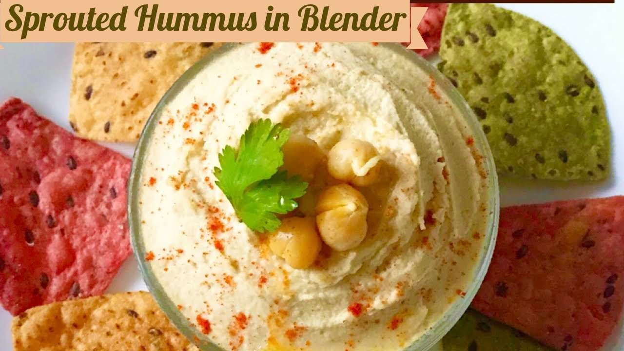 Homemade Sprouted Hummus recipe | Hummus recipe | Tahini with blender | Hummus with Tahini | Hummus