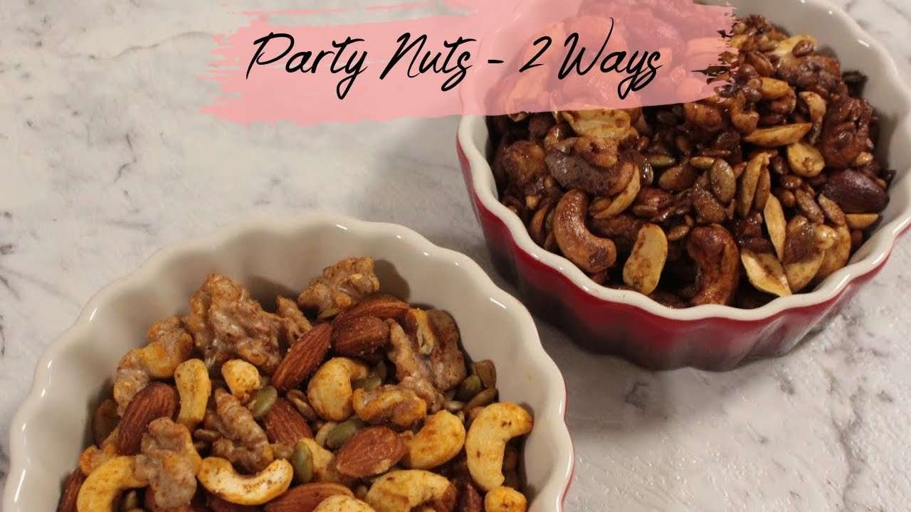 Party Nuts – Two ways | Egg-free and Dairy-free recipes | VEGAN