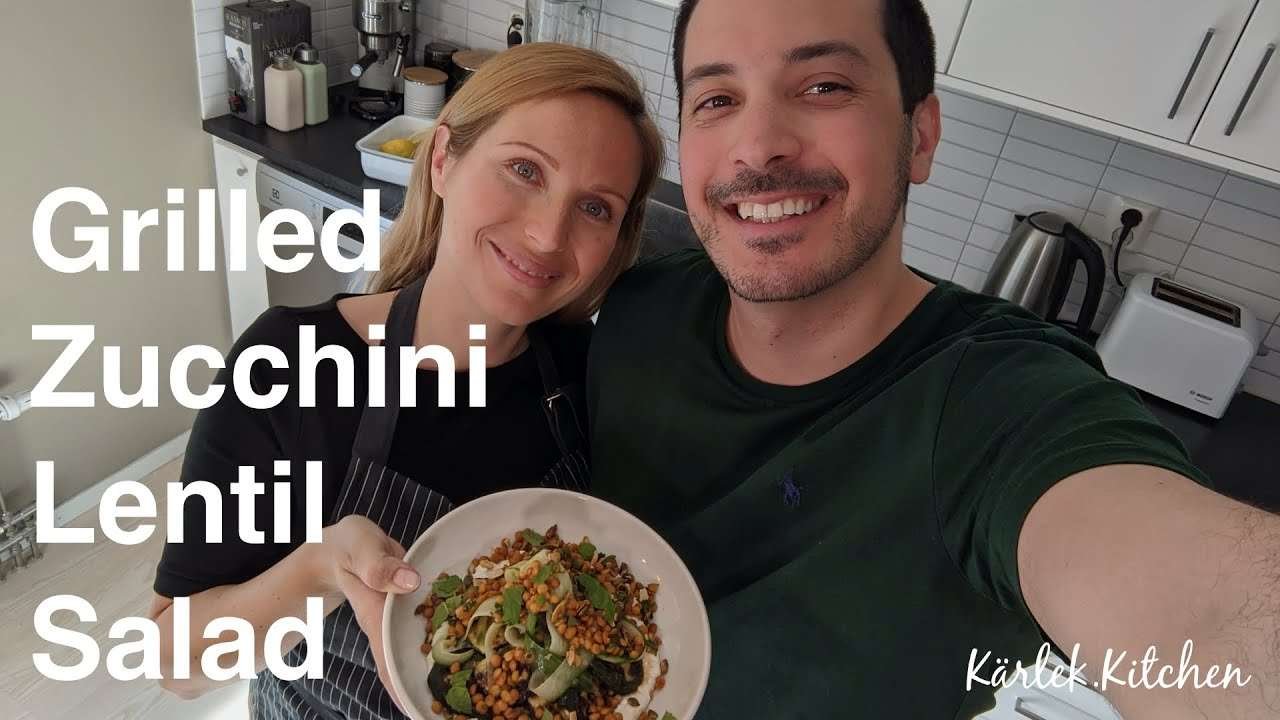 Grilled Zucchini Lentil Salad – Simple & Delicious Vegetarian Dish