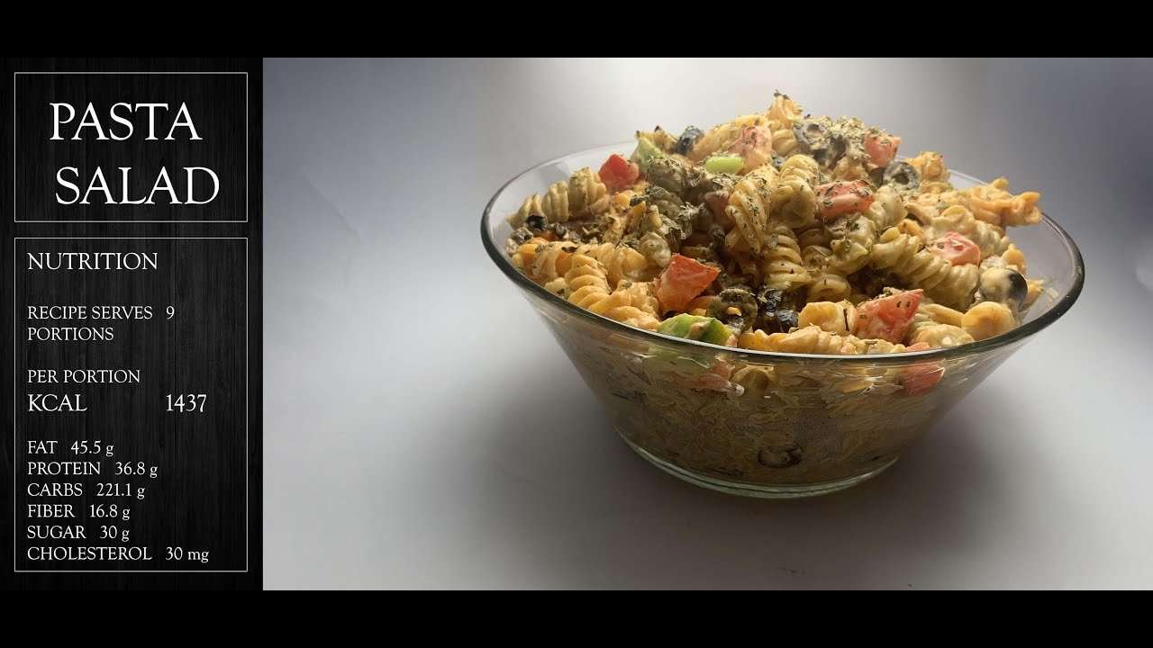 🥗  Pasta Salad Recipe Easy سلطة باستا سهلة وسريعة