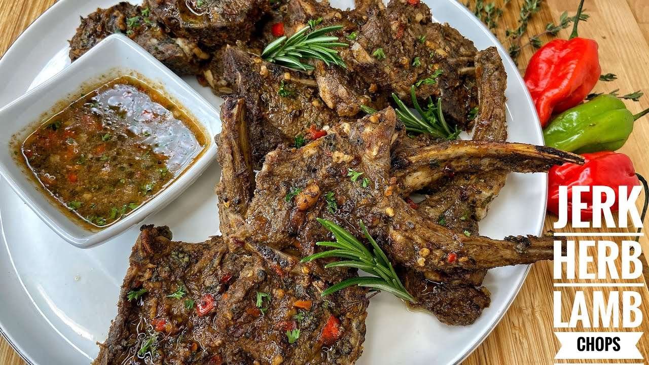 BANGING JERK HERB MARINATED LAMB CHOPS