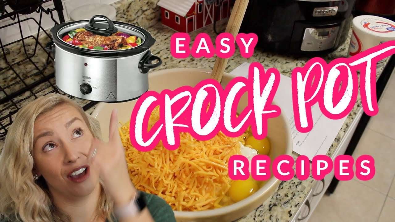 EASY CROCK POT RECIPES || DUMP AND GO CROCK POT MEALS