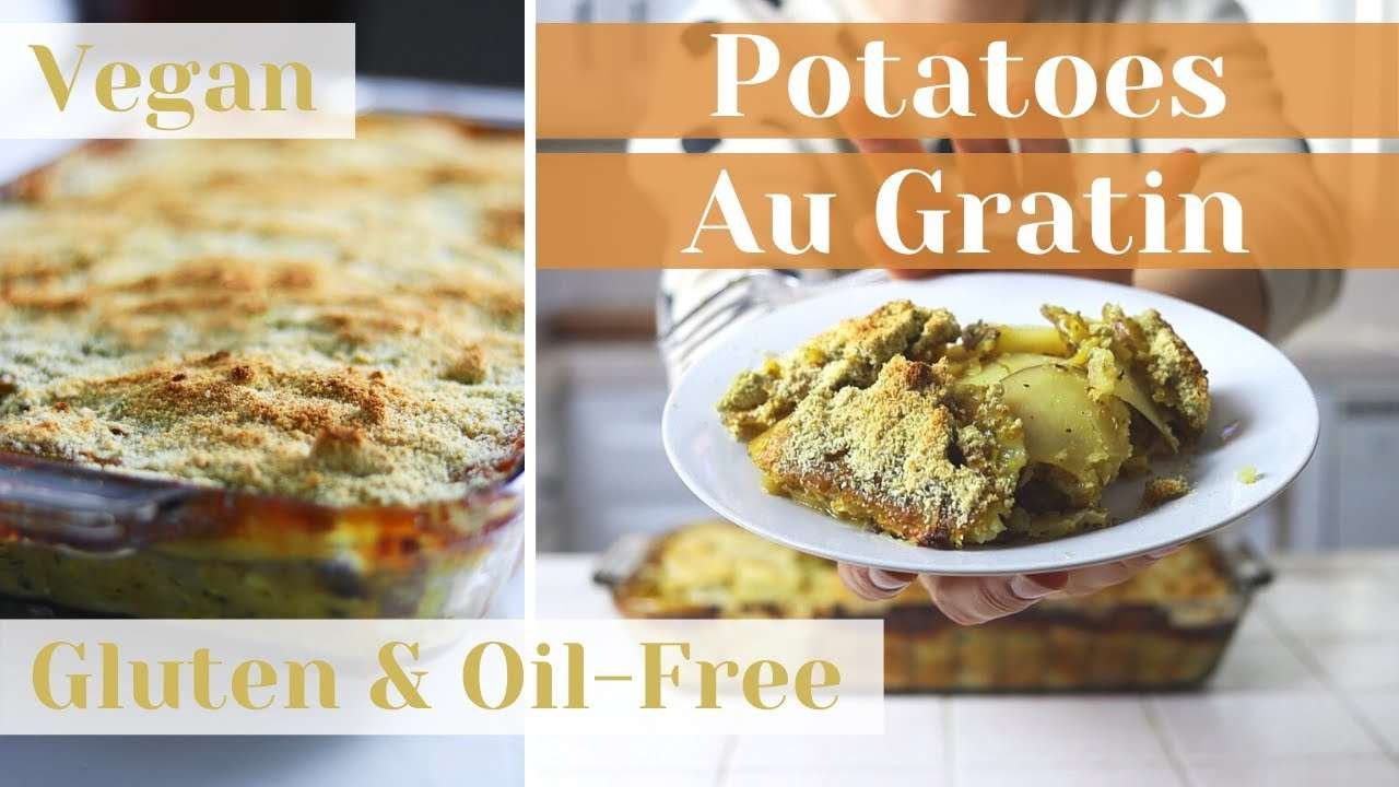 Vegan Potatoes Au Gratin | Easy Scalloped Potato Holiday Recipe | Whole Food Plant Based