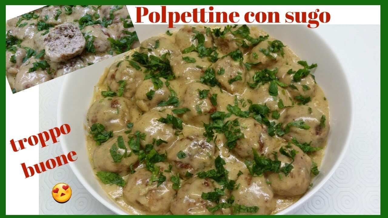 SQUISITE POLPETTE al SUGO BIANCO…CHIFTELUȚE în SOS ALB…..Meatballs in white sauce…Фрикадельки