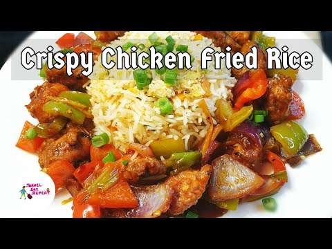Spicy Crispy Chicken With Fried Rice|Best Chicken And Rice Dinner |चाइनीस फ्राइड राइस|چکن فرائڈ چاول