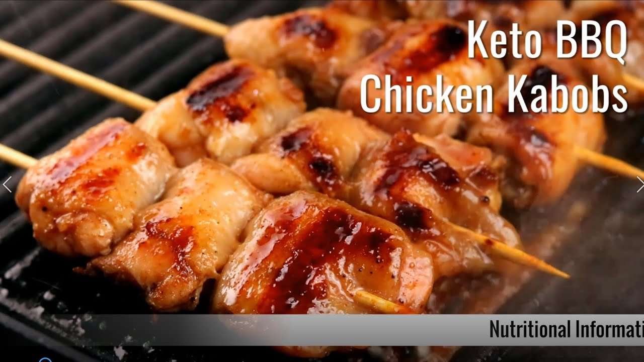 Low Carb BBQ Chicken Kabobs