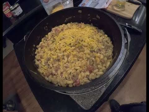 Dutch oven Goulash.   Get ready for camping by prepping before you go.