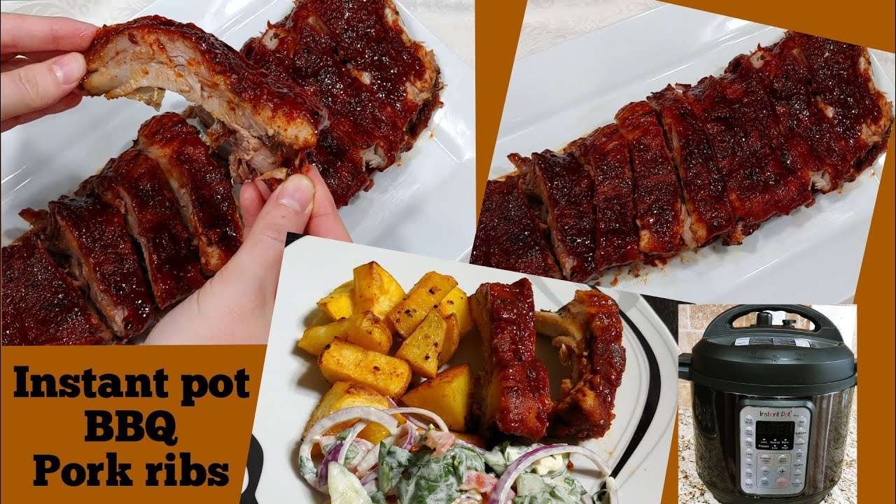 RIBS IN INSTANT POT | QUICK AND EASY RECIPE | HOMEMADE BBQ SAUCE