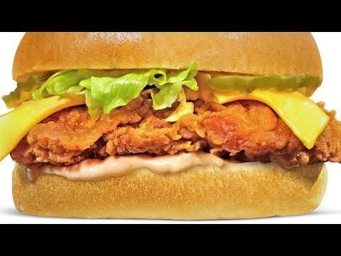 برجر الفراخ المقرمش /chicken burger