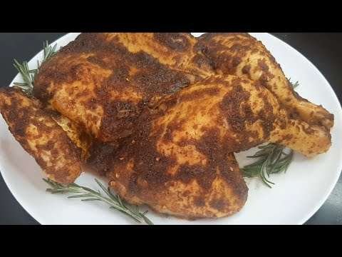 Oven Grilled Whole Chicken Recipe | Che's kitchen