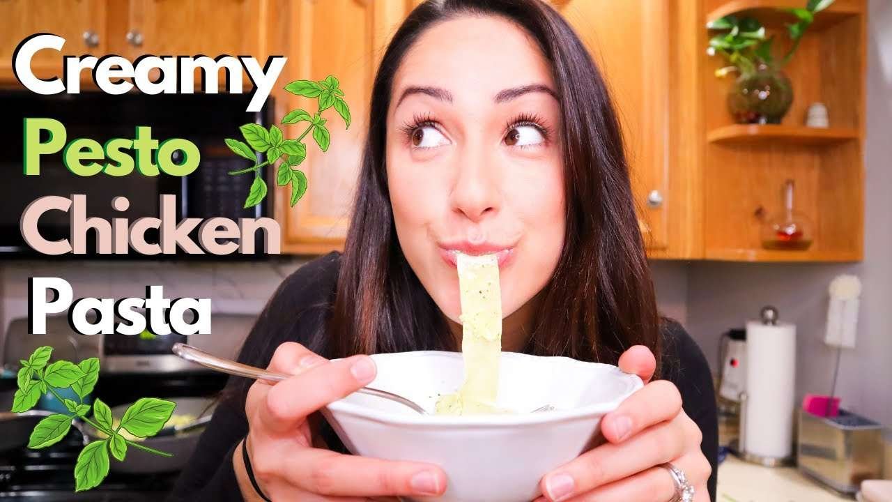 Creamy Pesto Chicken Pasta | Easy Dinner Recipe!