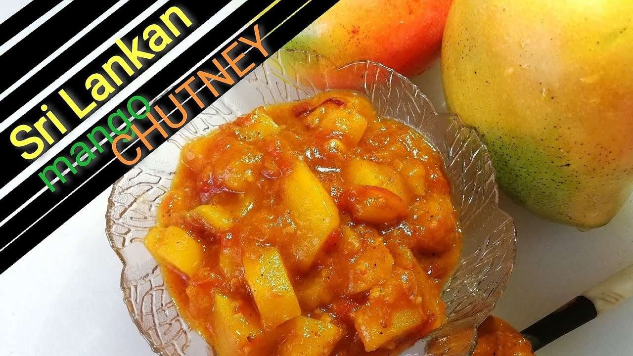 Try this hot & sweet mango chutney | Sri Lankan chutney recipe | sweet spicy mango side dish chutney