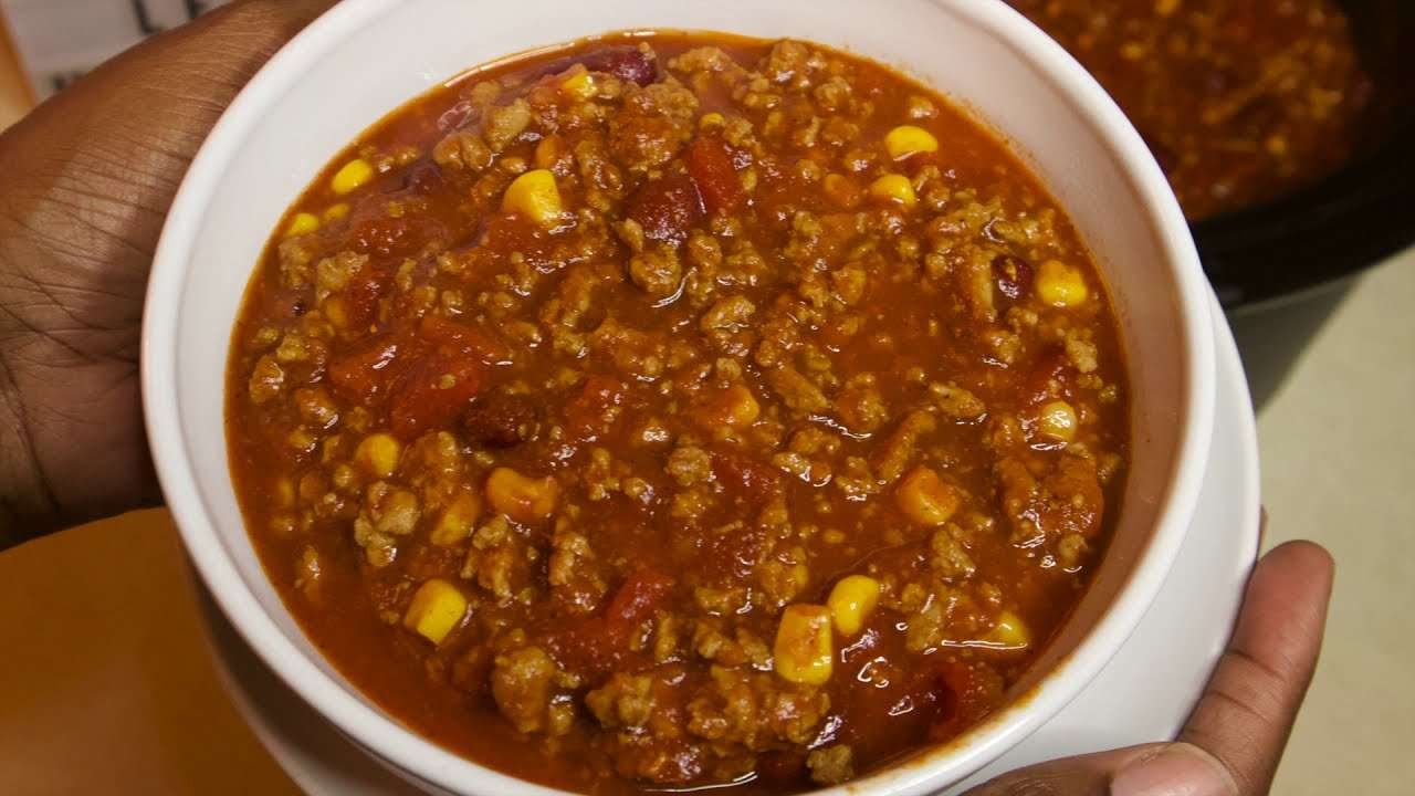 Easy and Simple Crockpot Chili✨⎮ Less than 2 hours chili  Recipe
