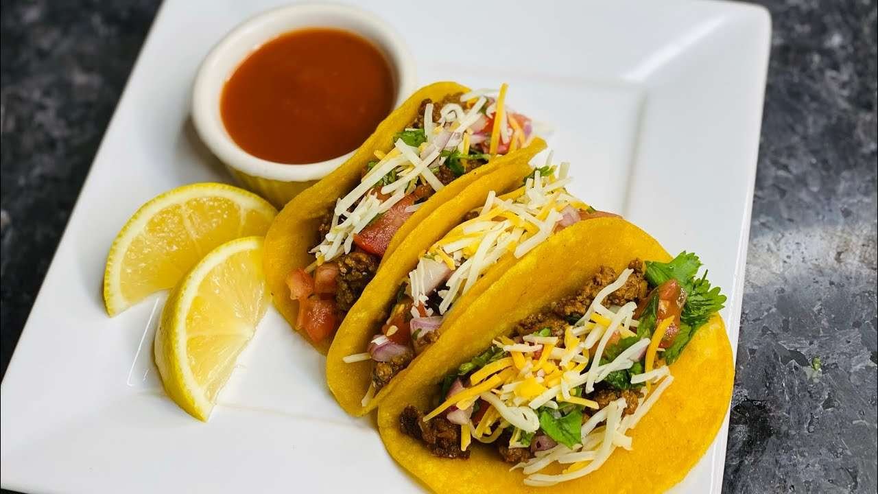 HOW TO MAKE GROUND BEEF STREET TACOS| EASY Recipe #tacos #tacotuesday #streettacos