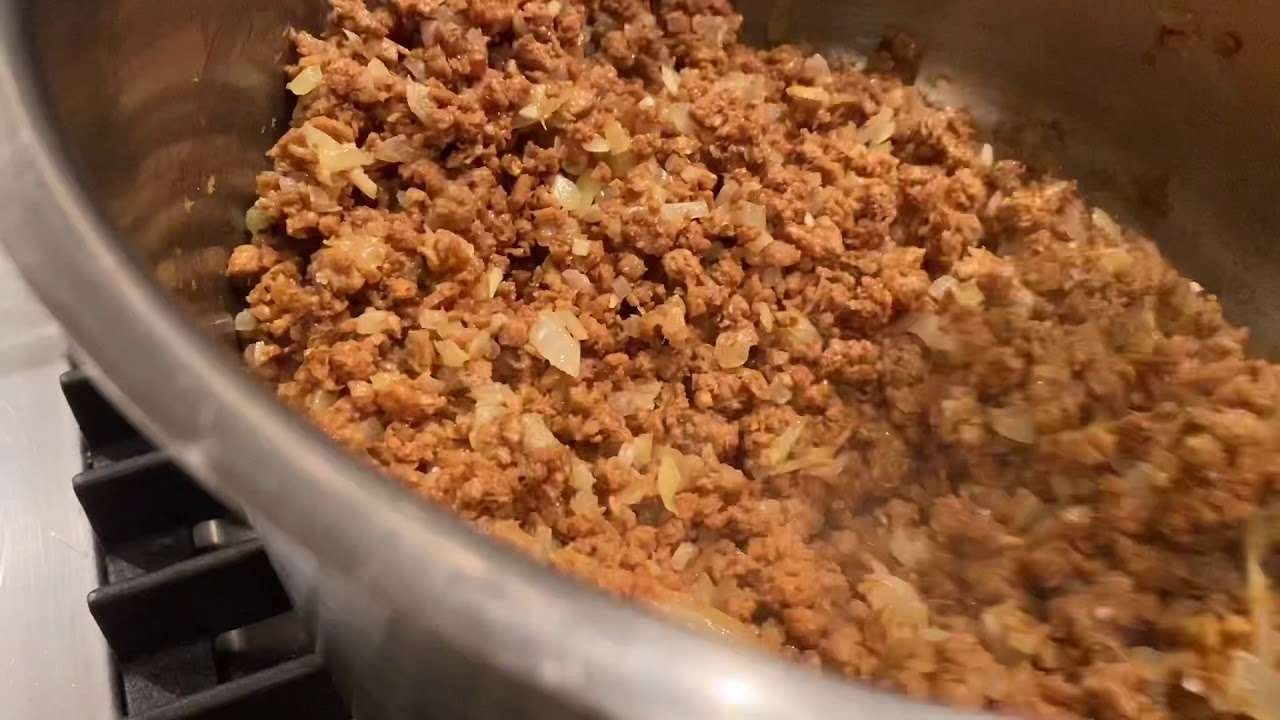 How I made my Easy veggie chilli con carne.