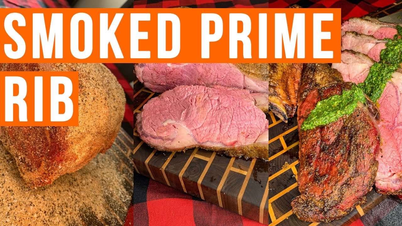 🥩 – Smoked Prime Rib with Chimichurri Sauce