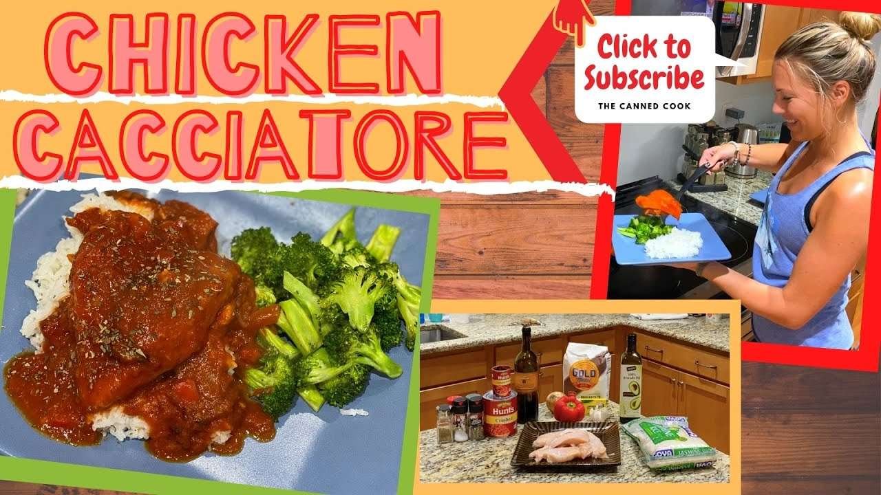 CHICKEN CACCIATORE W/ RED WINE SAUCE