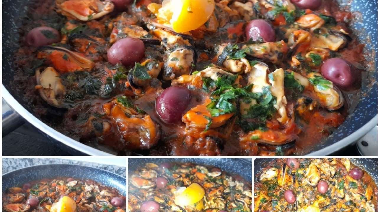 بوزروك /بلح البحر بطريقة ساهلة و لذيذة //Moroccan mussels recipe very easy and delicious