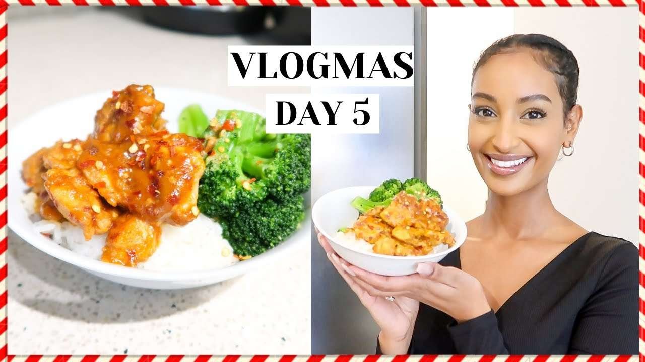 COOK WITH ME Quick & Easy Honey Mustard Chicken for Dinner Vlogmas Day 5