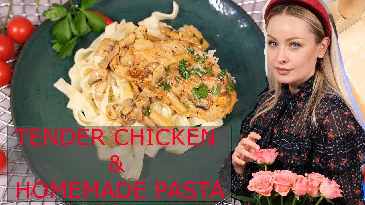 BEST CHICKEN BREAST RECIPE/HOMEMADE PASTA/WHAT'S FOR DINNER?