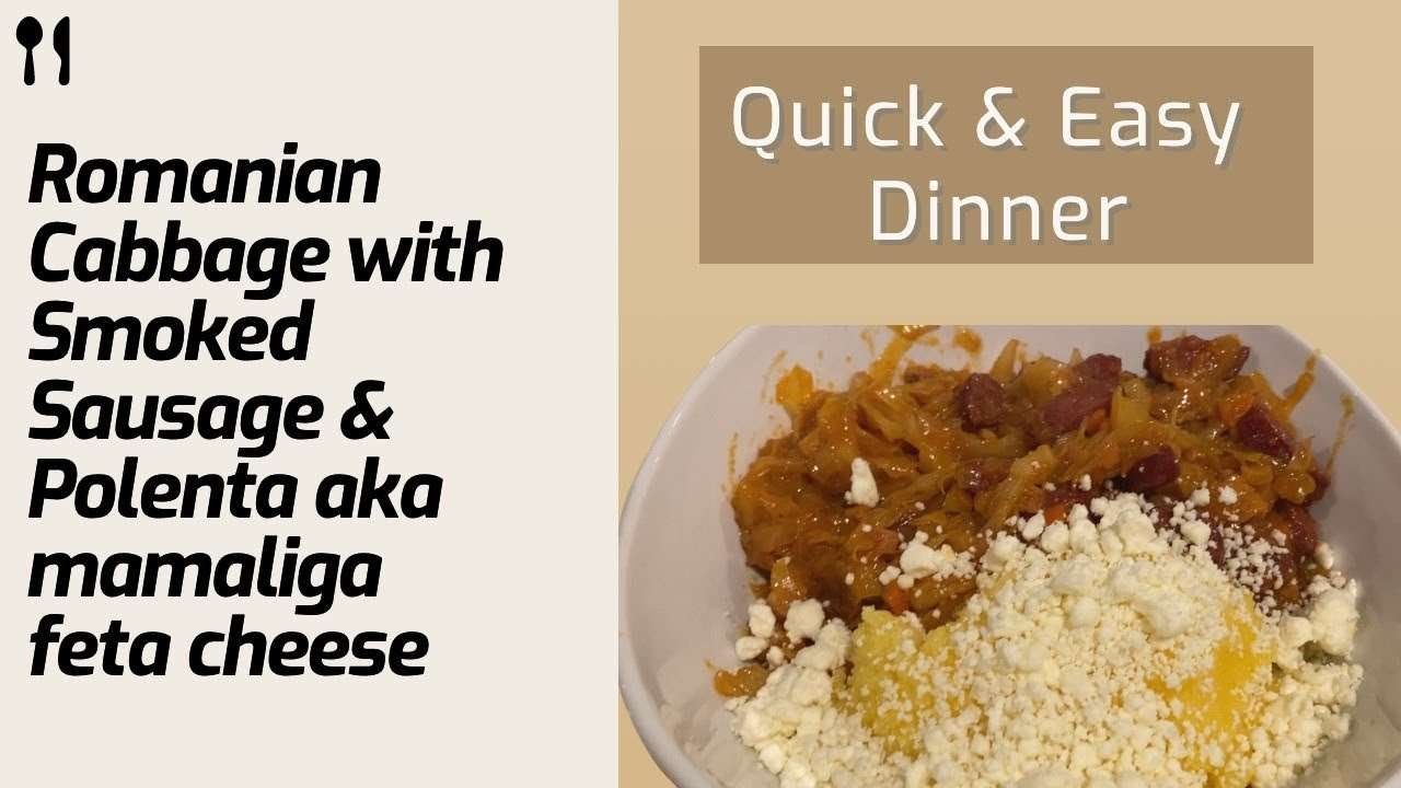 COOKING CABBAGE WITH SAUSAGE & POLENTA. ROMANIAN VARZA CALITA CU CARNATI SI MAMALIGA!