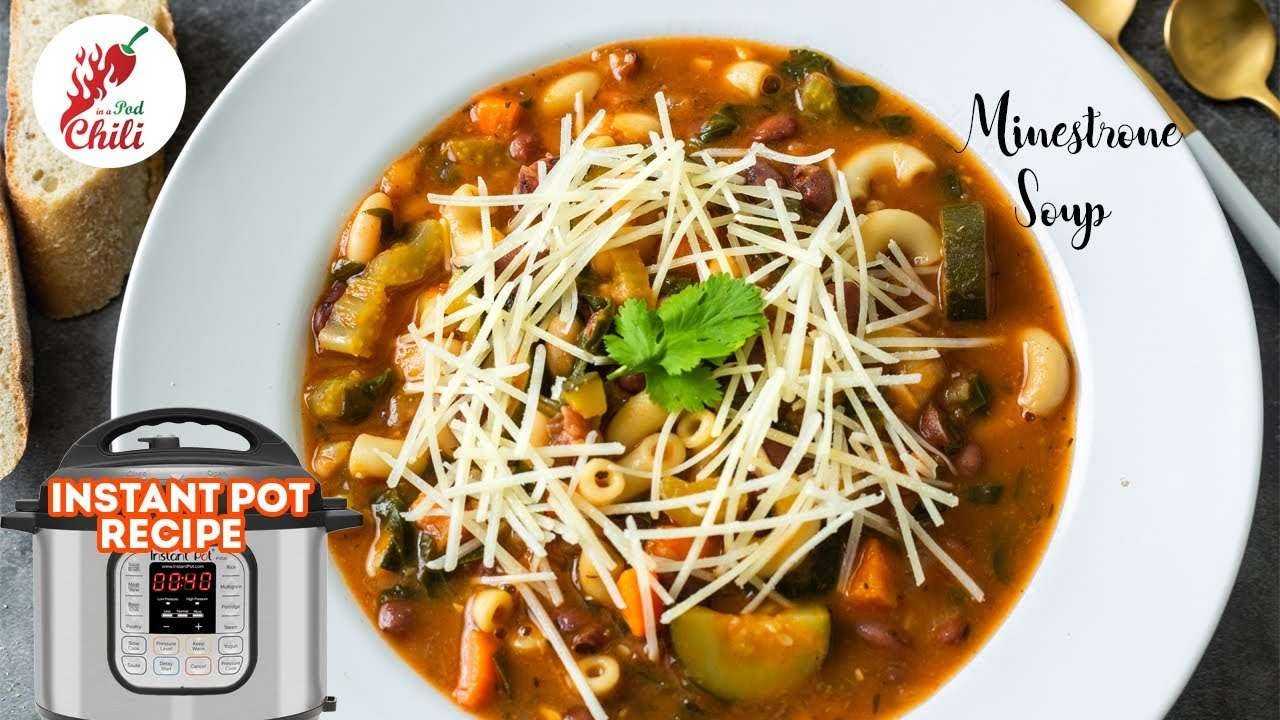 BEST Minestrone Soup in the Instant Pot | Winter soup recipes | Vegan recipes | Instant pot recipes