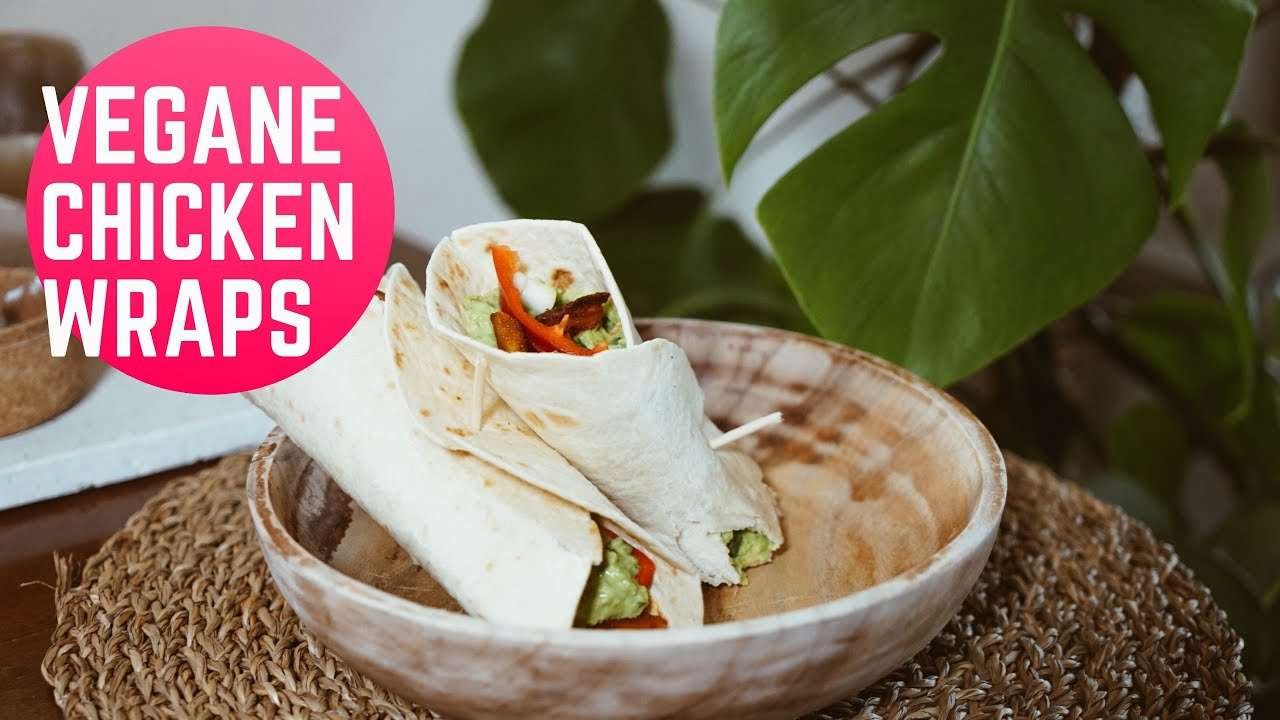 Vegane Chicken-Wraps I einfaches und schnelles Rezept