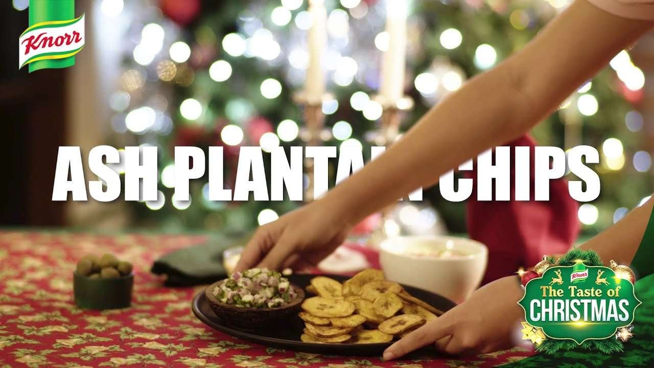 Taste of Christmas – Ash Plantain Chips with Spicy Onion Salsa