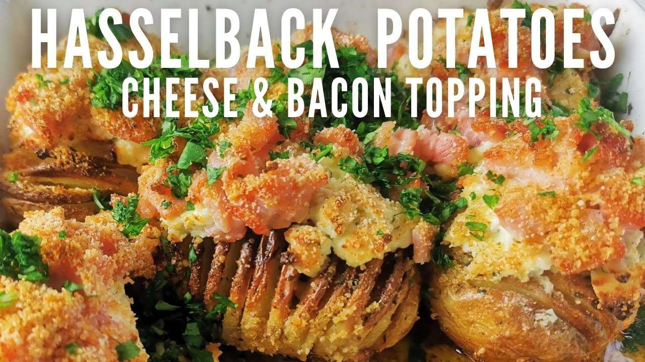 Christmas HASSELBACK POTATOES | Cheese Bacon |  How to make recipe