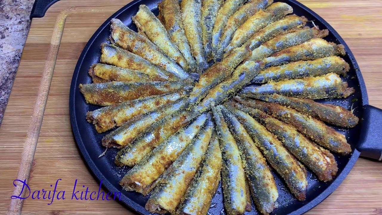Recette sardines frit sans huile👍 Fried sardines recipe without oil