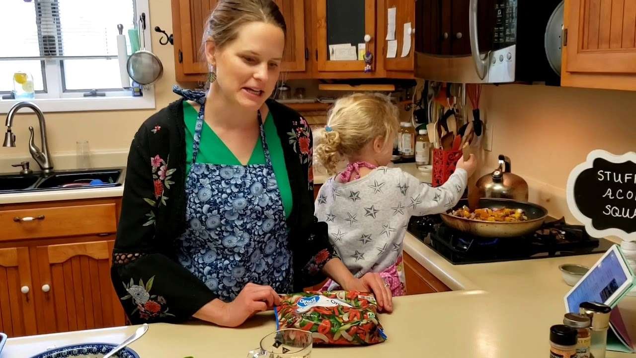 Cooking with Kids: Stuffed Acorn Squash