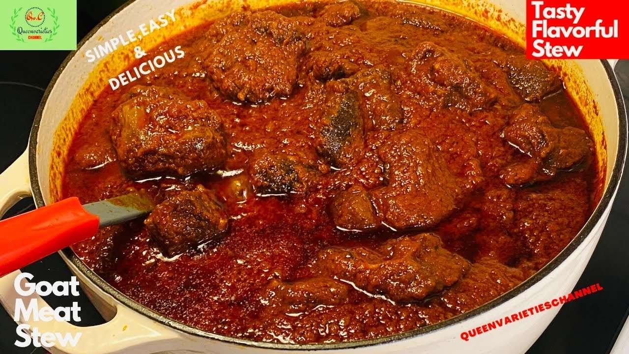 Goatmeat Stew Recipe: HOW TO MAKE THE BEST GOATMEAT STEW| Nigerian Food | A MUST TRY| Delicious 😋
