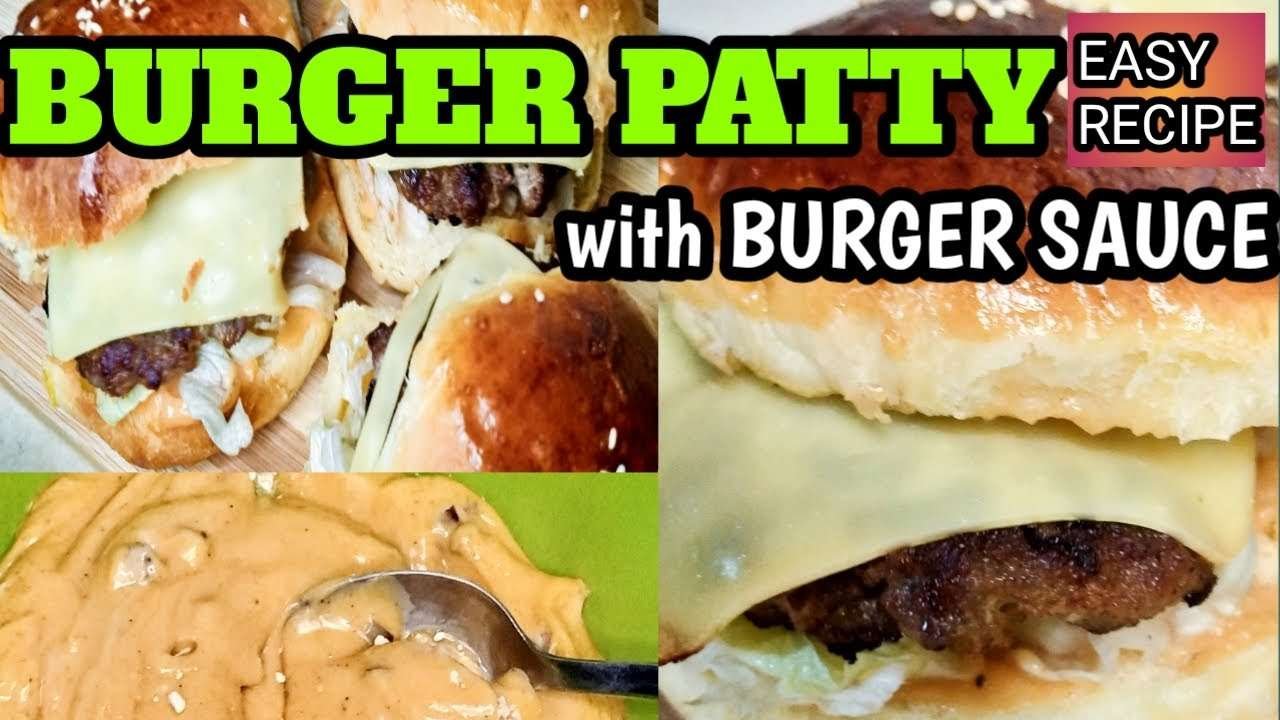 BEEF BURGER PATTY/BURGER PATTY (EASY RECIPE)