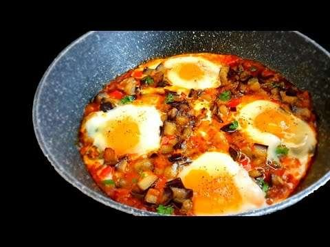 Delicious Egg Breakfast / Dinner Recipes | Eggplant Shakshuka | Egg Recipes