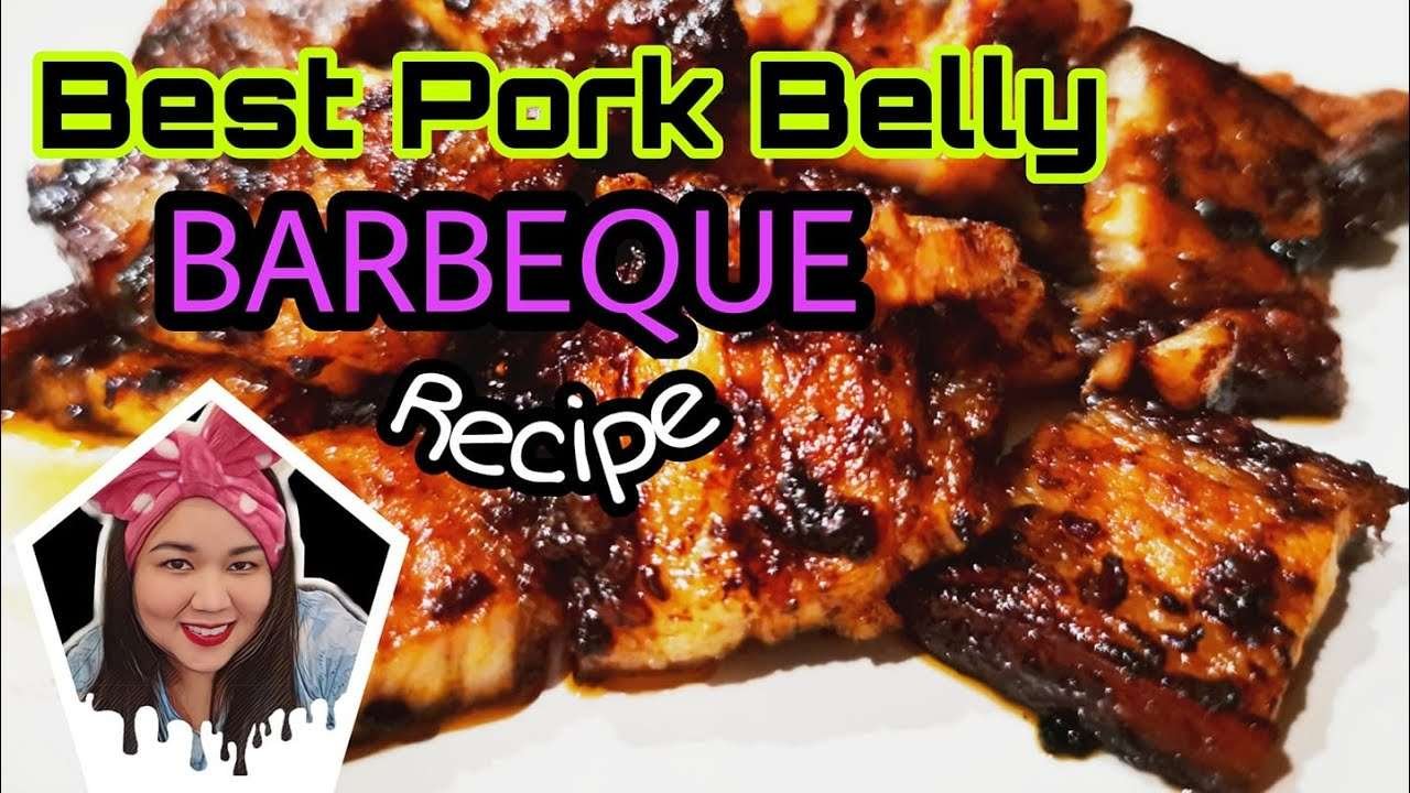 THE BEST PORK BELLY BARBEQUE IN OVEN (INIHAW na LIEMPO) MARINATED PORK BELLY