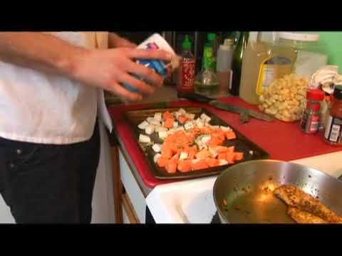 Chicken Paprikash: Put Potatoes on Sheet, Cover With Oil