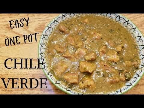 EASY ONE POT CHILE VERDE RECIPE | no fresh tomatillos required |