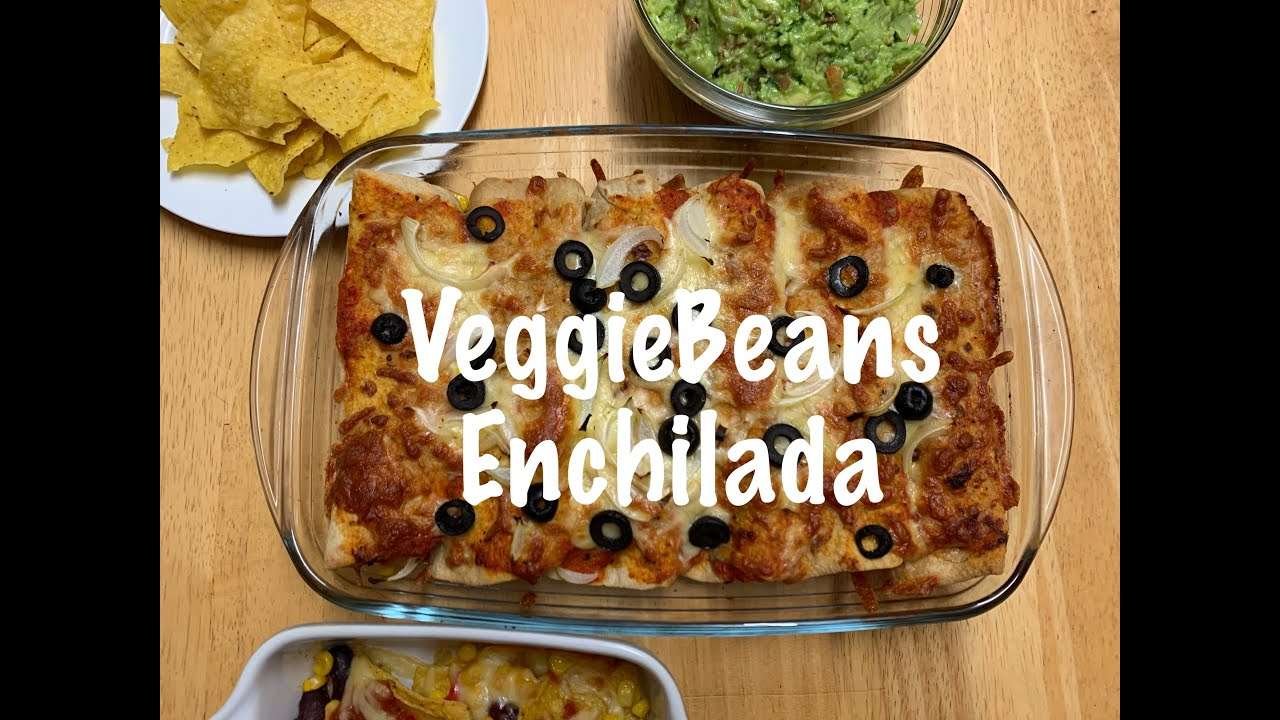VeggieBeans Enchilada | Vegetarian Enchilada Recipe  | Leftover Roti Enchilada | Mexican Cuisine