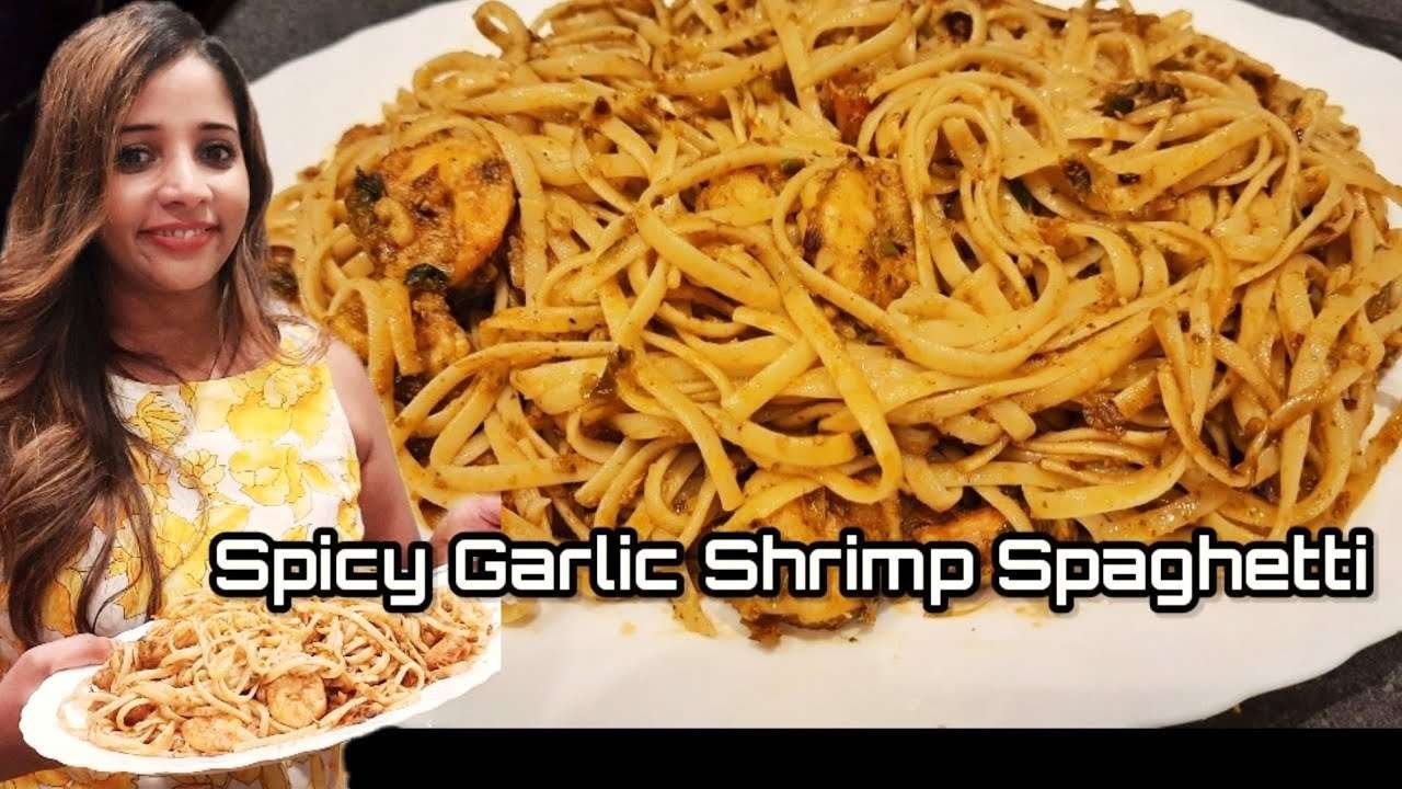 Spicy Garlic Shrimp Spaghetti | Quick and Easy Recipe